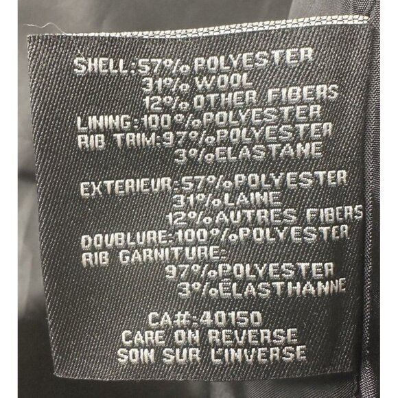 Black Rivet Womens Wool Blend Jacket Y2K Full Zip Gray Plaid Size X-Large (16) - Picture 9 of 13